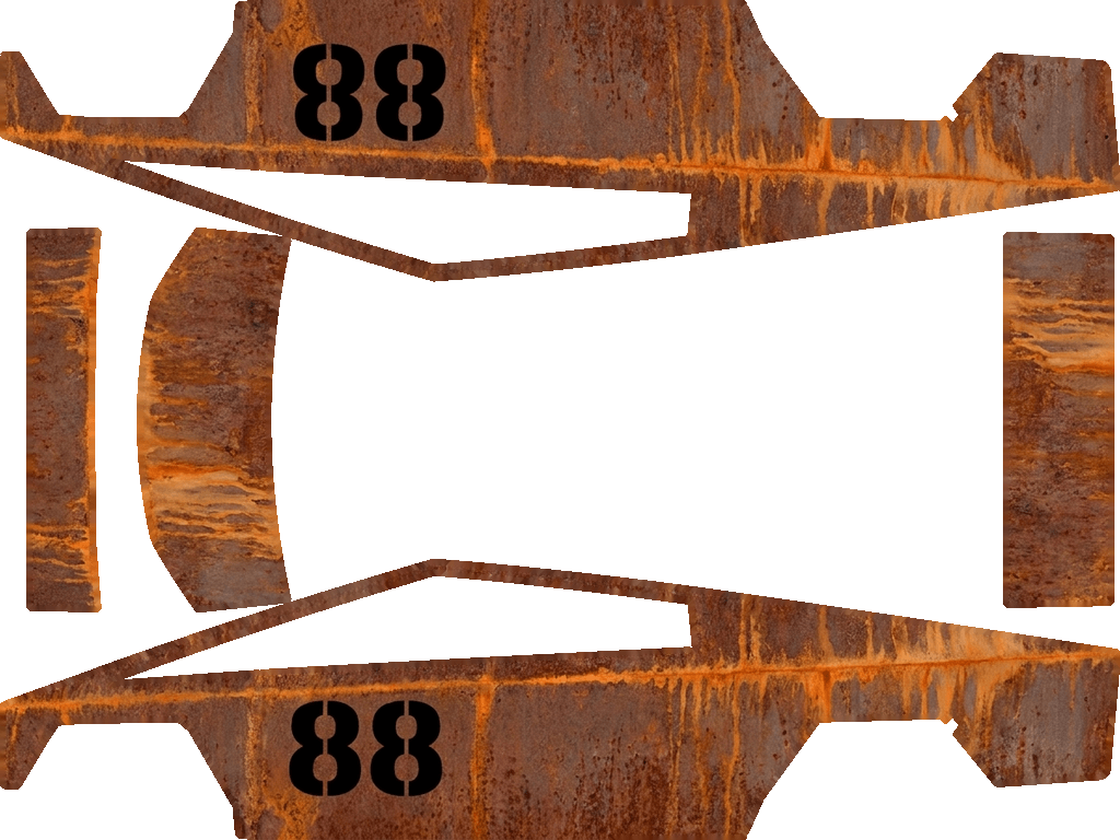 Cybertruck Paint Shop template with labeled panels