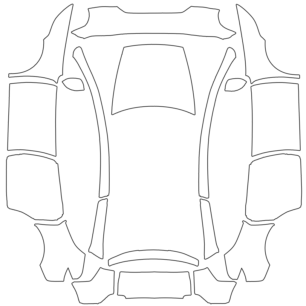 Official Tesla Paint Shop template for Model Y L Six-seat
